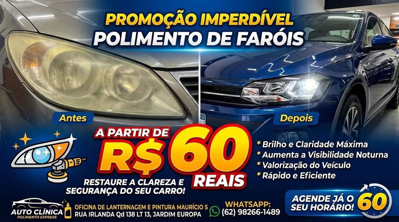 Polimento de farol 