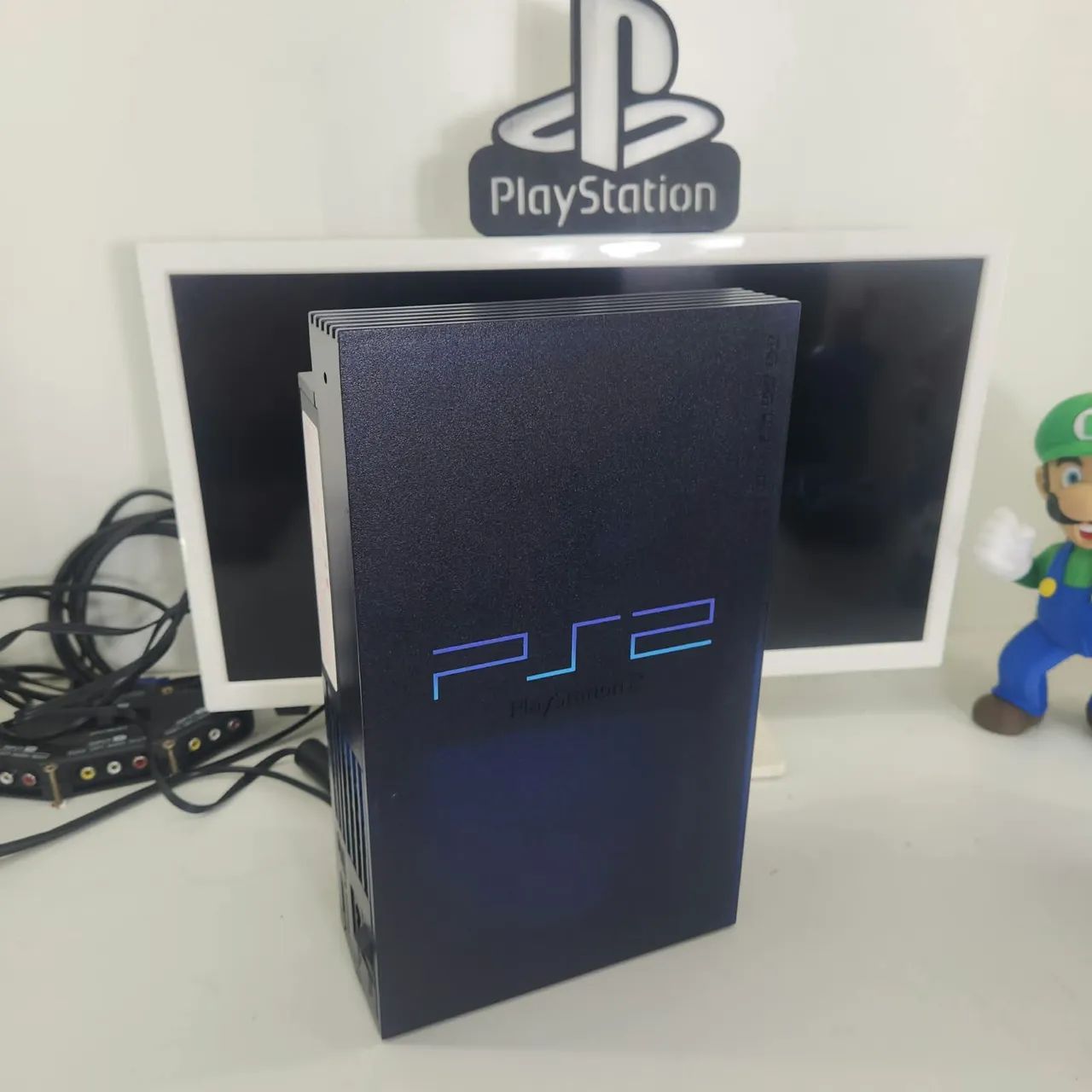 Console Playstation 2 Midnight Blue - Impecável 