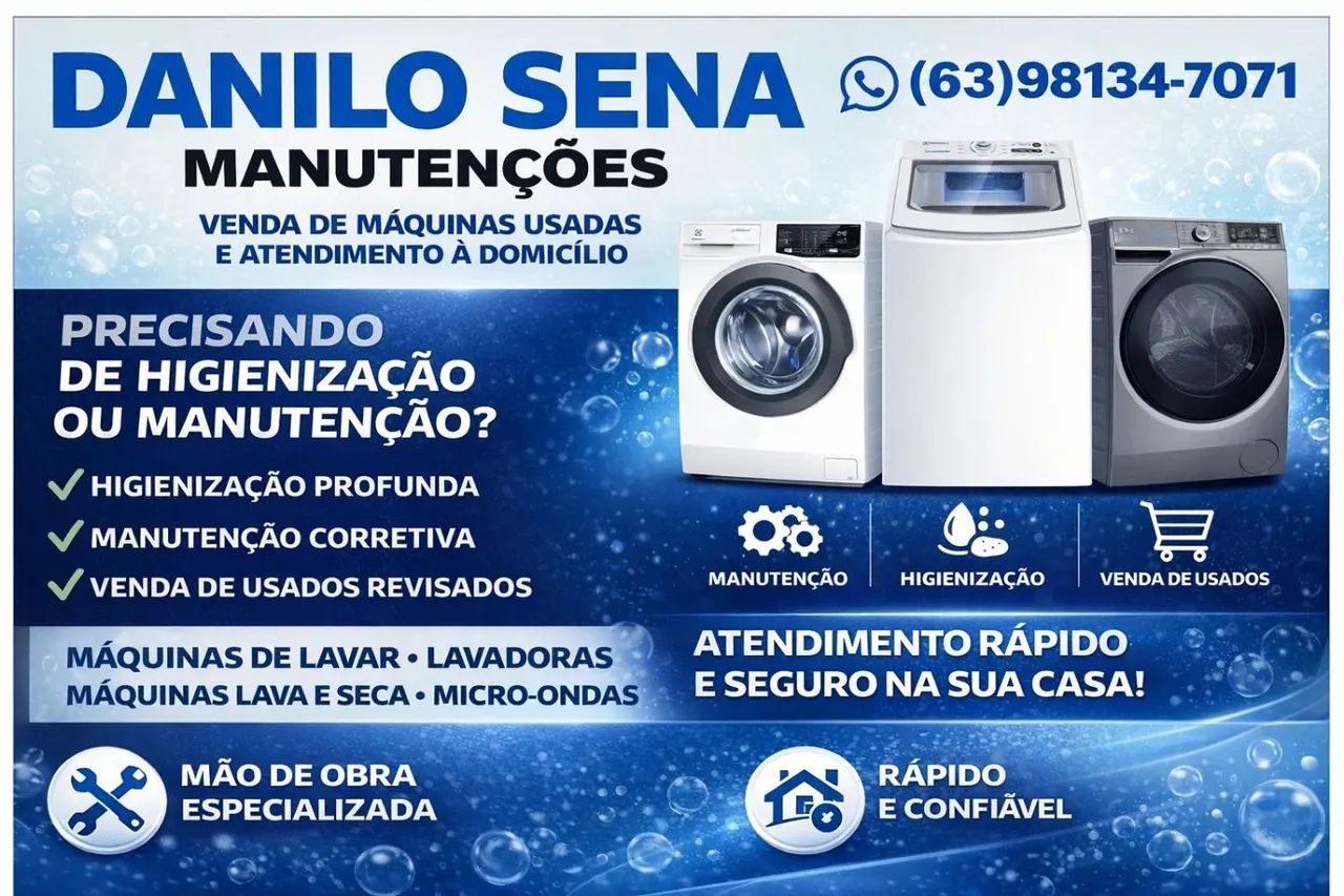 Técnico em máquina de lavar, maquina lava e seca, lavadoras  - Foto 3