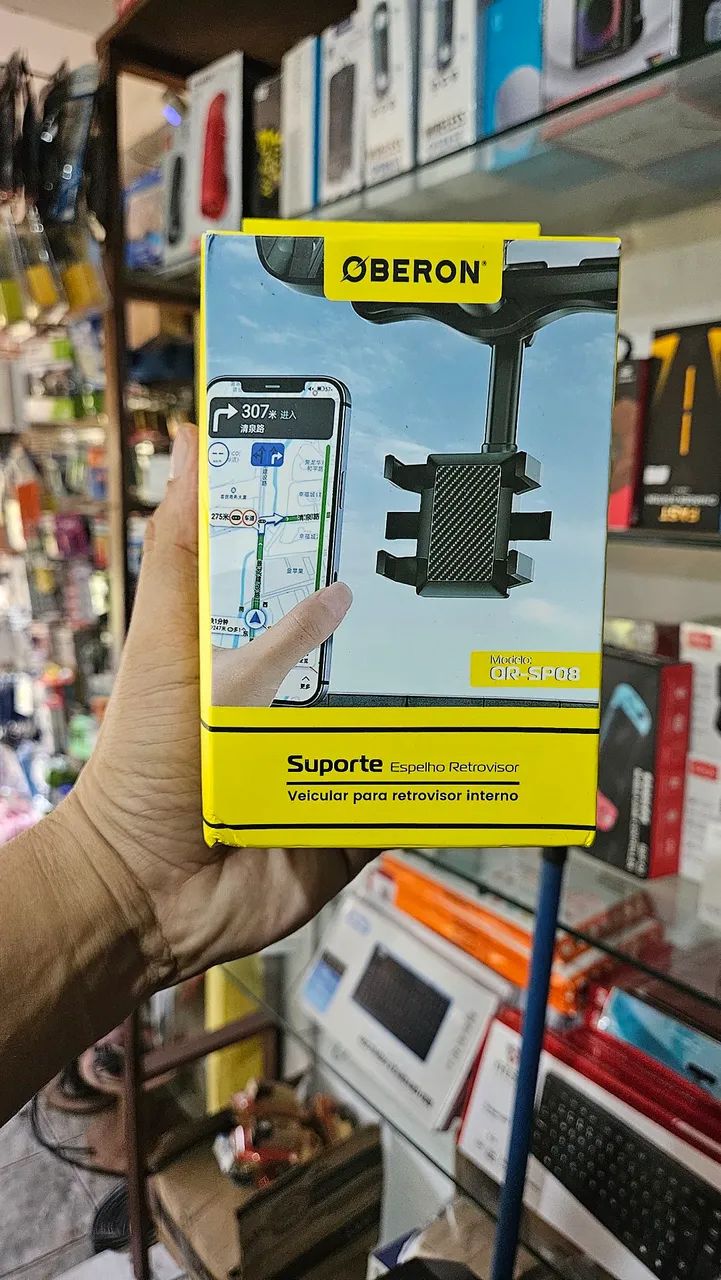 Suporte de celular para carro articulado oberon 