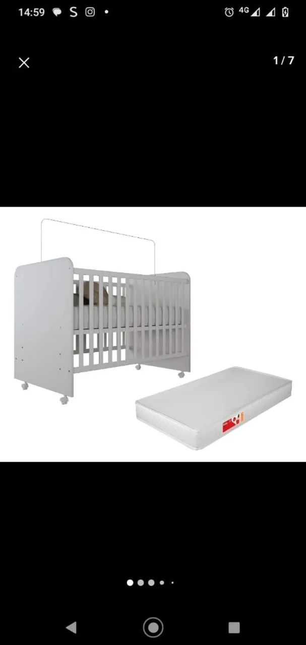 Berço com colchão novos na caixa 