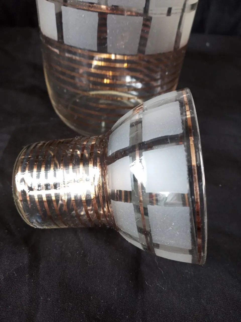 Antiga Garrafa Coqueteleira  anos 60  em Cristal rara linda.  Rara  em cristal  - Foto 2