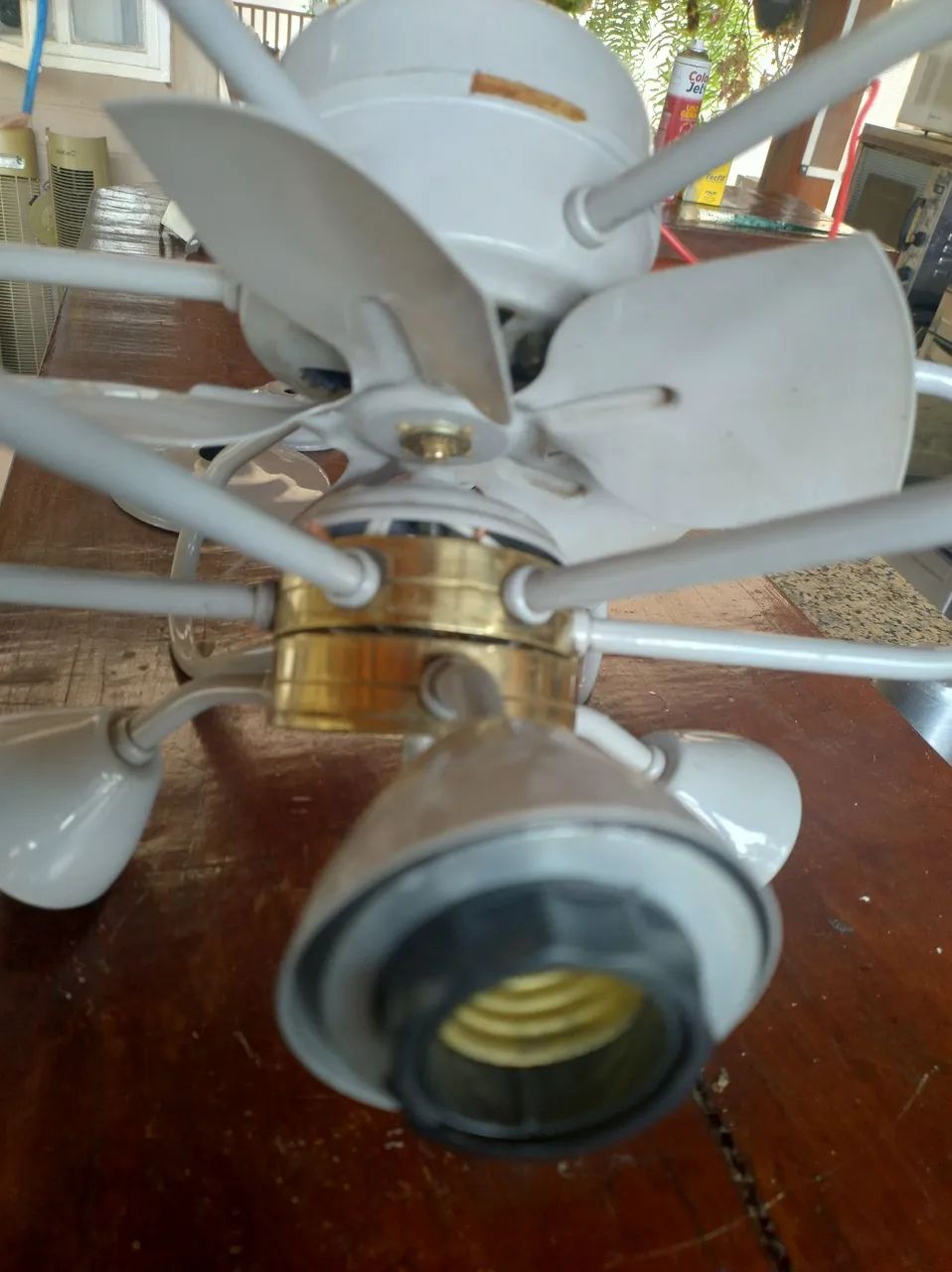 Ventilador de teto com Luminária ( não funciona)' - Foto 4