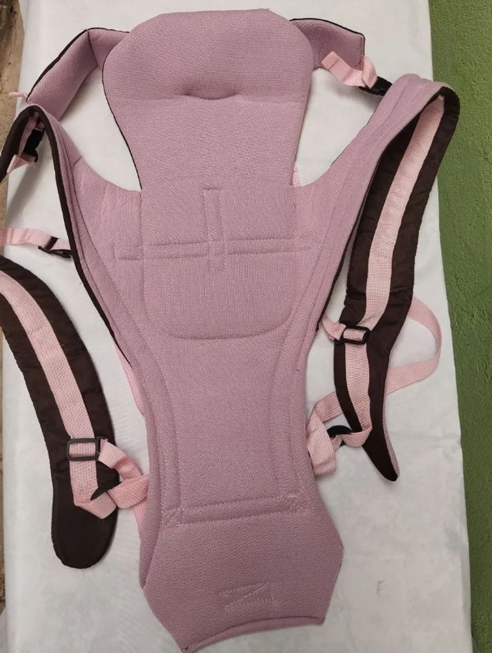 Canguru Jadobo para bebê marrom e rosa - Foto 4