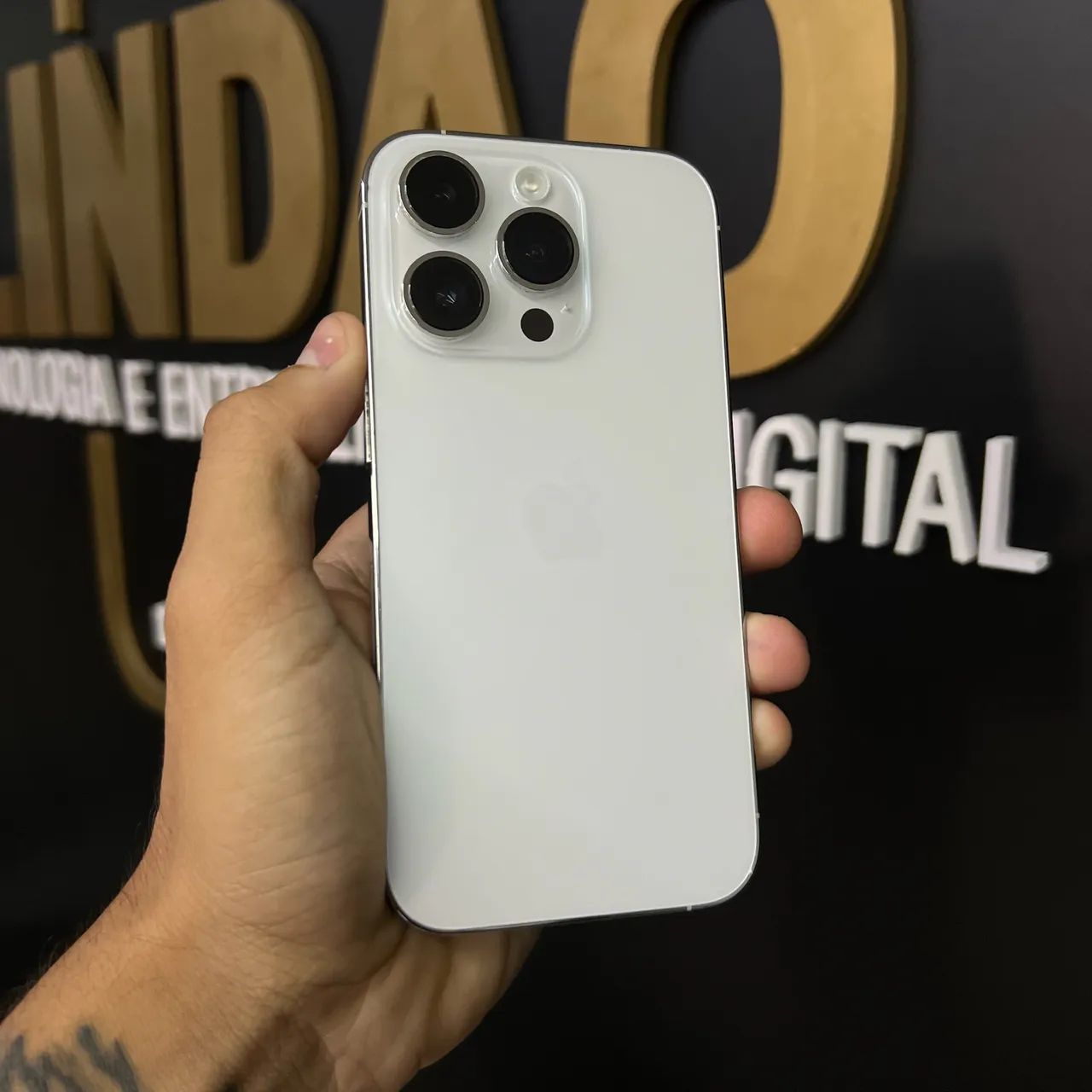 IPHONE 14 PRO 128GB BRANCO TODO ORIGINAL / LOJA FÍSICA - Celulares