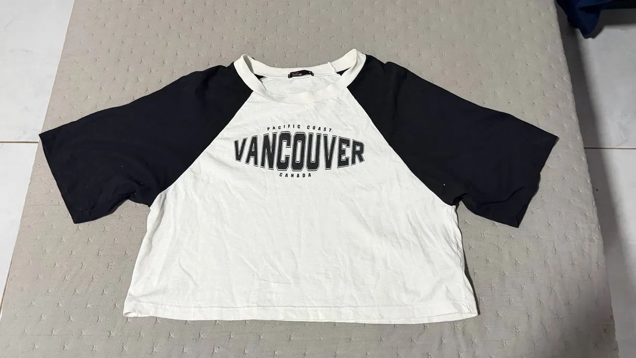 Cropped Vancouver Preto e Branco Marisa Tam. P