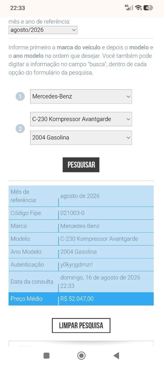 Mercedes-Benz C-230 Kompressor Avantgarde 2004
