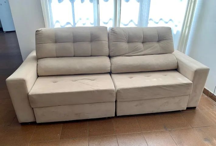 SOFÁ 4 LUGARES - RETRÁTIL E RECLINÁVEL - Foto 4
