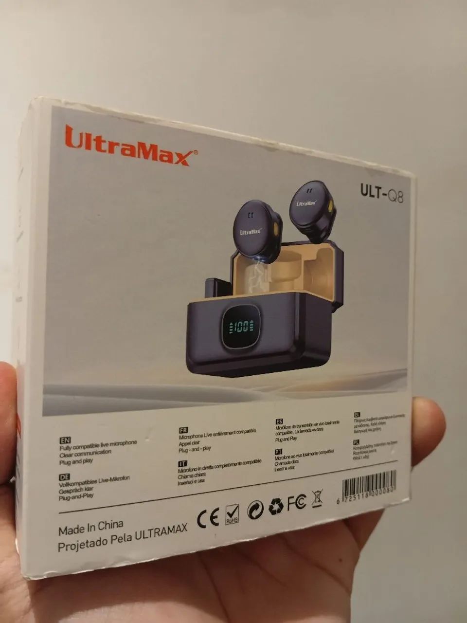 Microfone Sem Fio Com Cancelamento de Ruído - Foto 3
