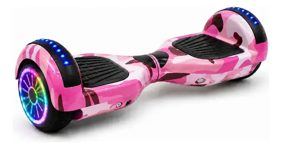 Hoverboard Bluetooth 6,5 Polegadas Rosa Militar HoverboardX - Foto 2