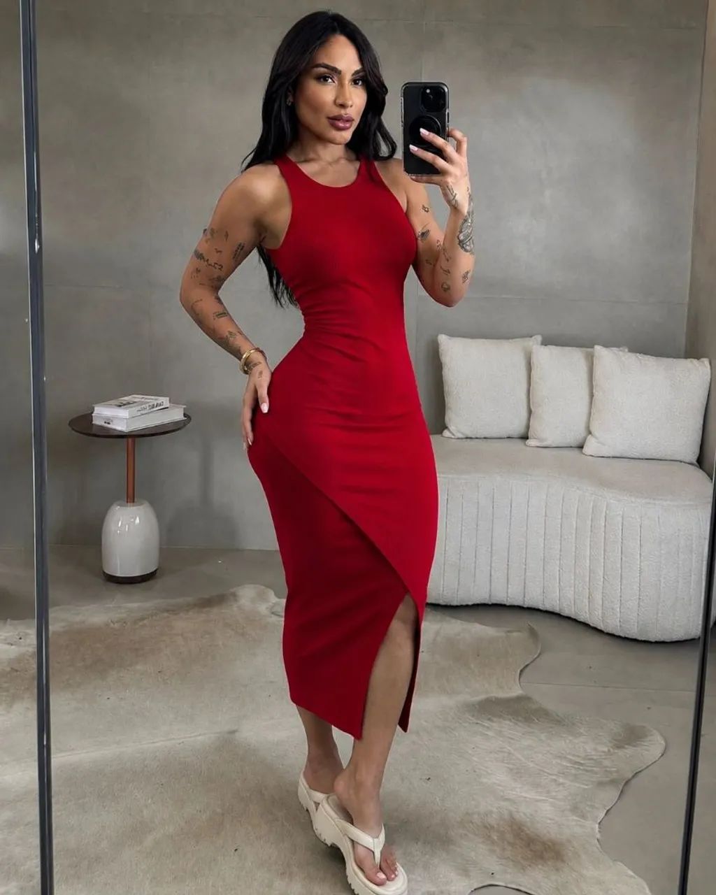 Vestido Midi Ribanna Algodão Premium  - Foto 2