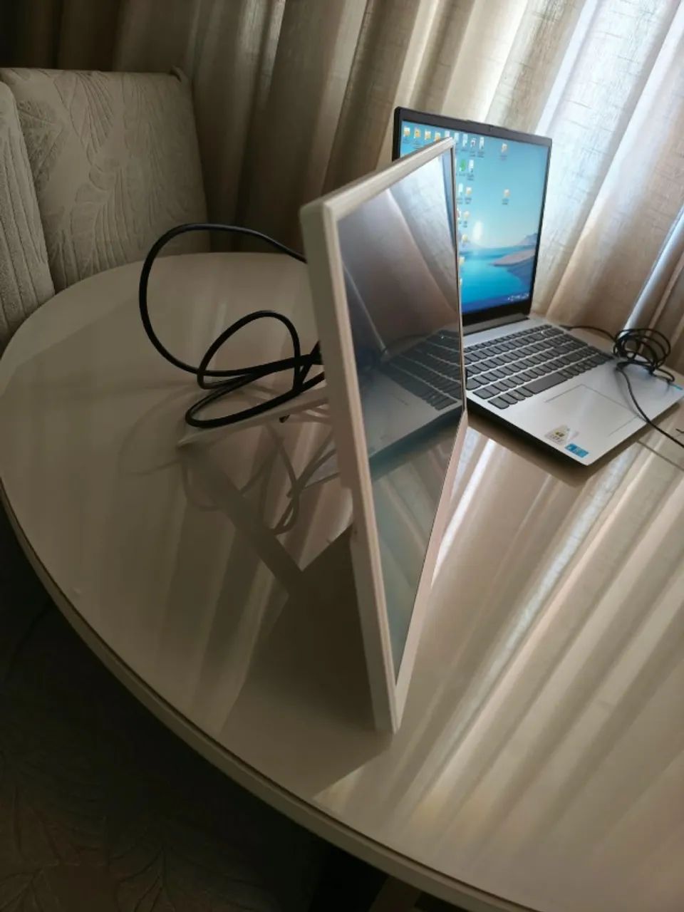 Monitor Portátil Uperfect 15.6" Full HD - Branco - Foto 4