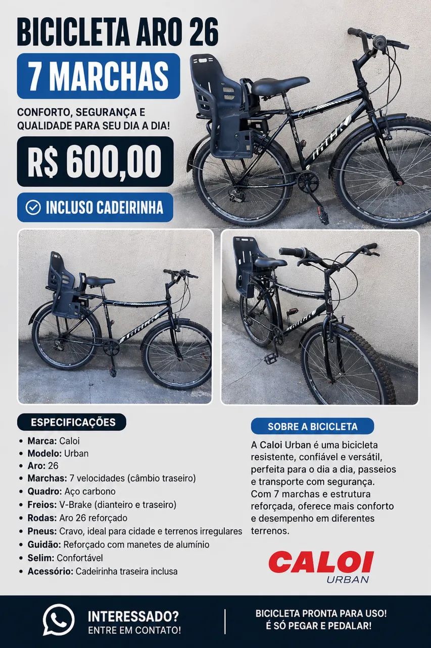 Bicicleta 600,00