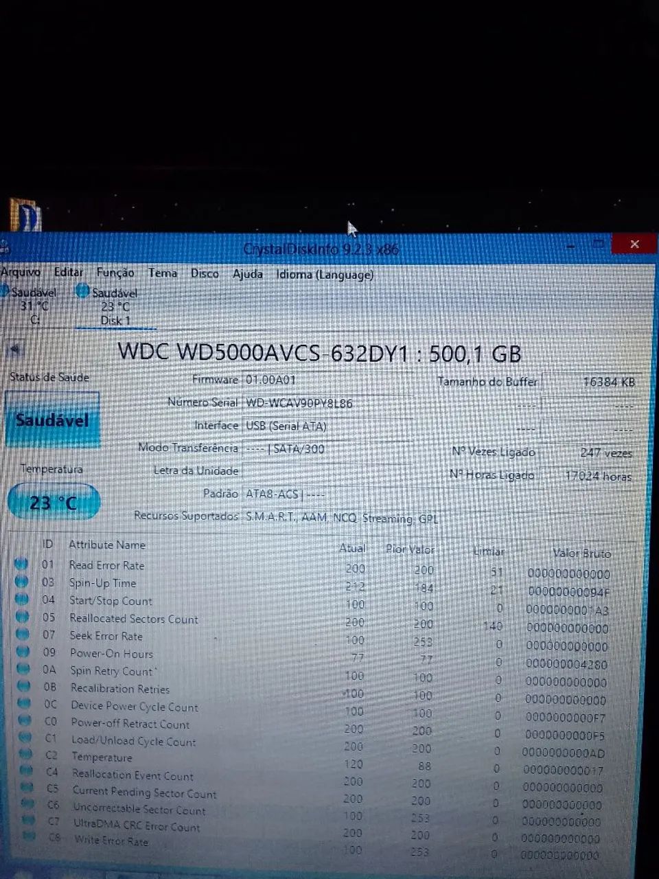 Hd de Pc 3.5 de 500gb c/ cabo sata - Foto 3