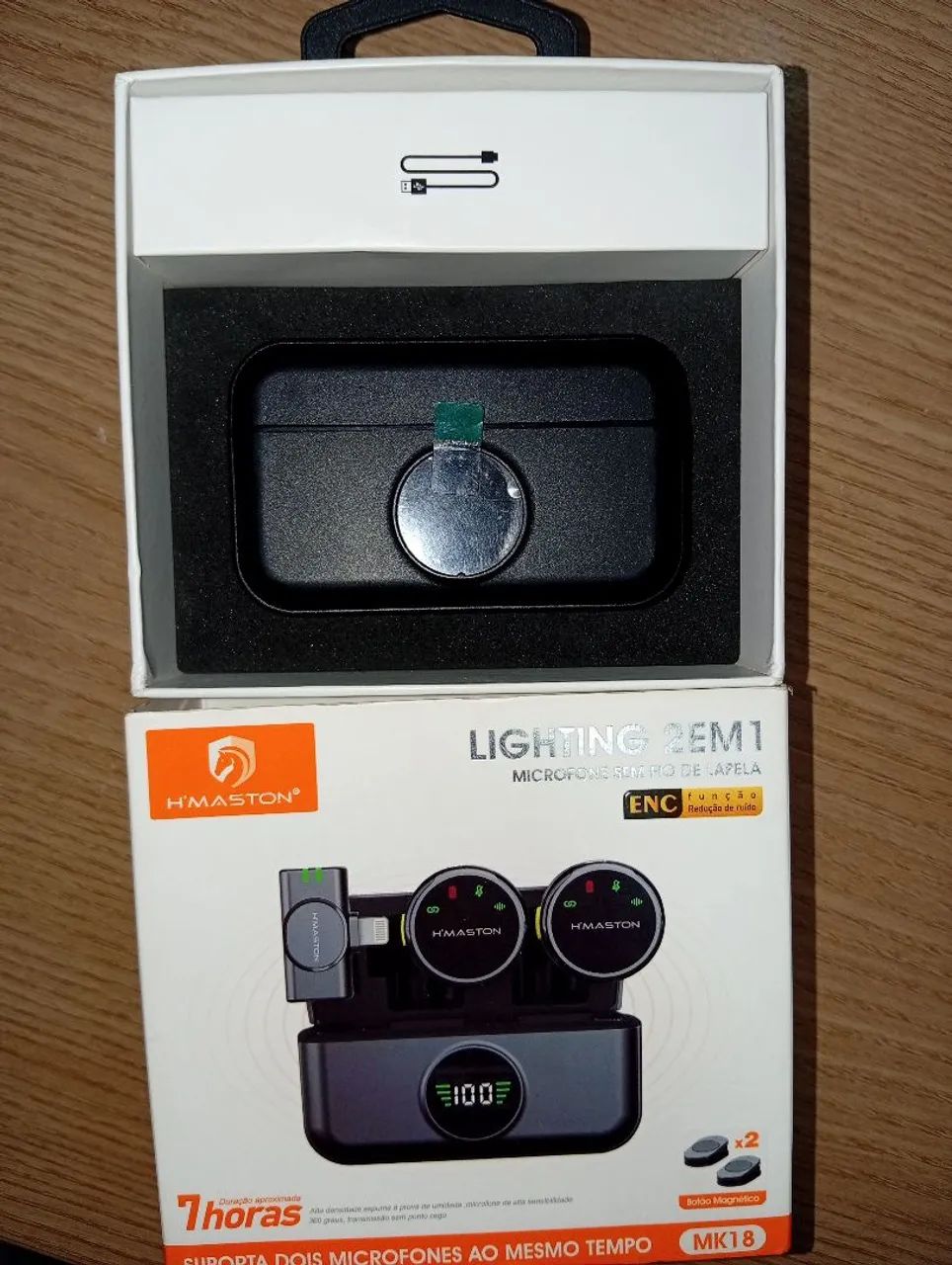 Microfone LIGHTING  2 em 1 - Foto 5