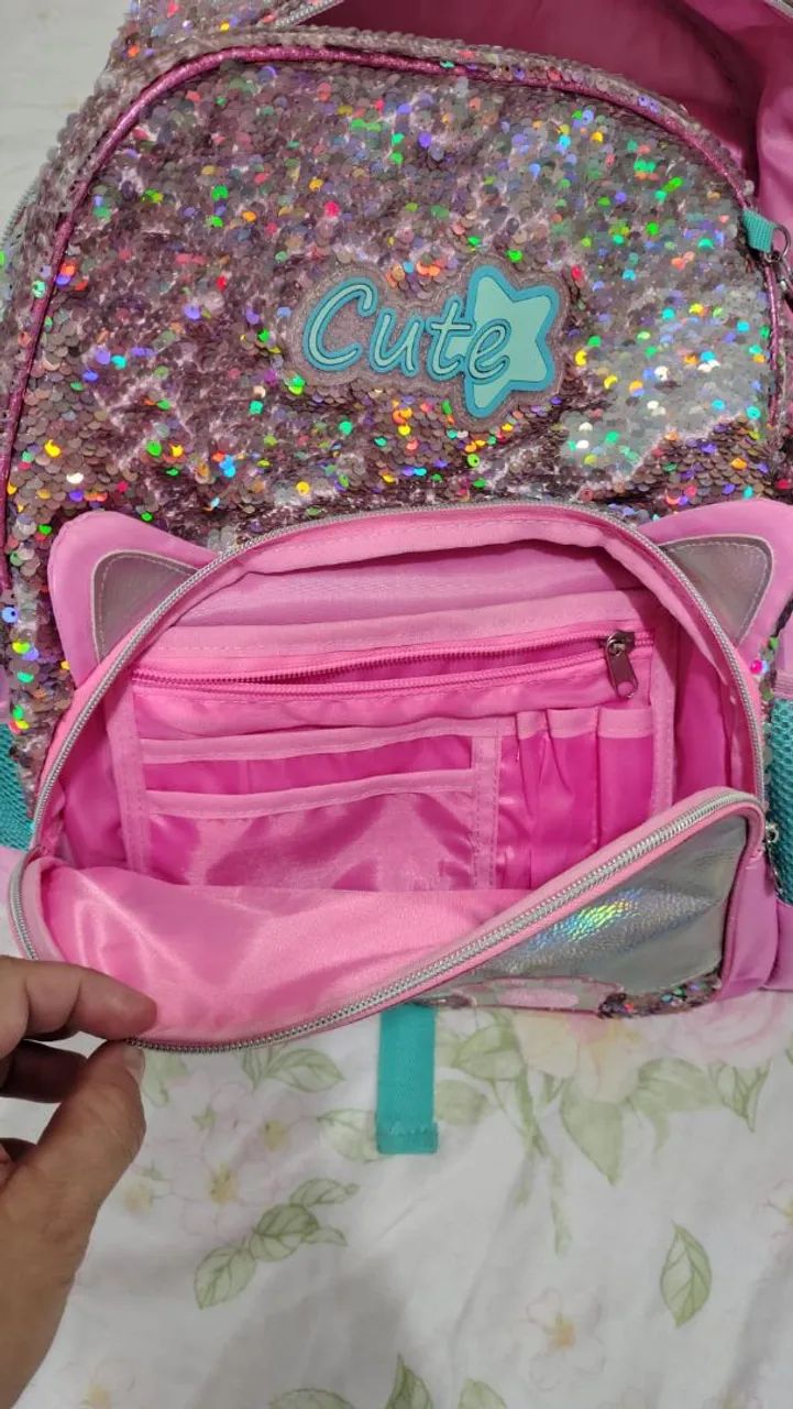 Kit mochila com lancheira e estojo - Foto 3