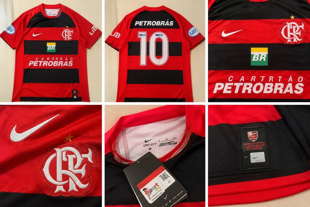 Camisa Masculina Retrô Flamengo.