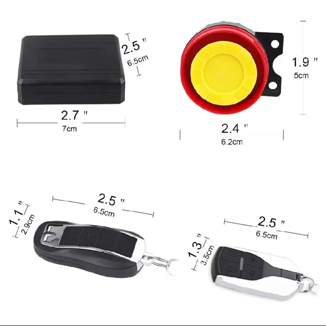 Sistema de Alarme antifurto para motocicleta, parada de partida do motor com controle 