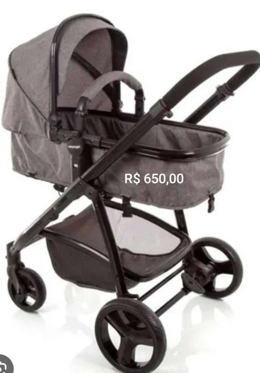 Carrinho de bebê c/ Moisés 