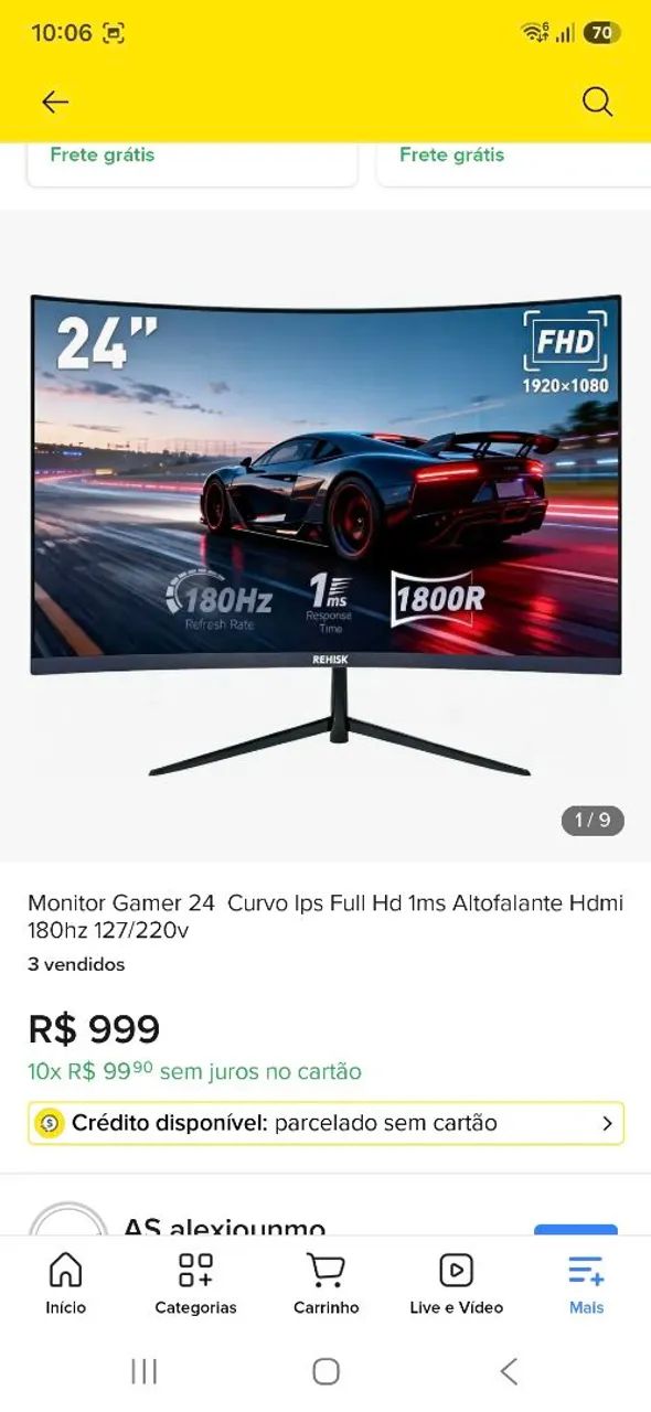 Monitor Gamer 24 curvo Ips - Foto 4