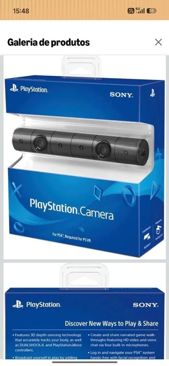 Playstation 4 Camera New VR Version Sony - Foto 4