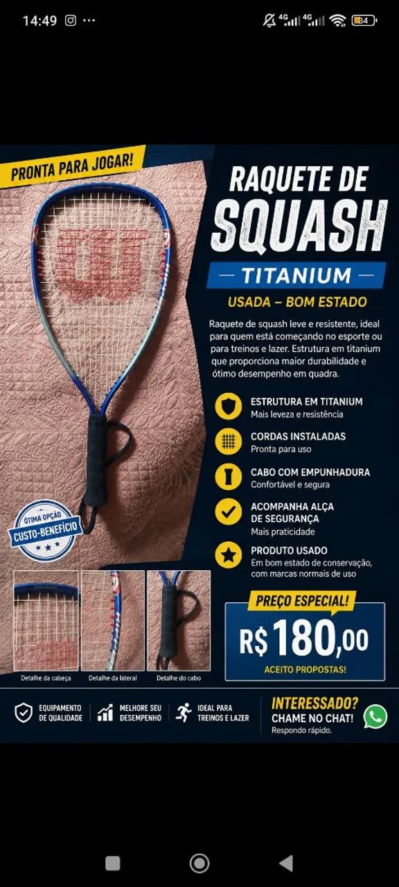 Raquete Wilson Titanium 