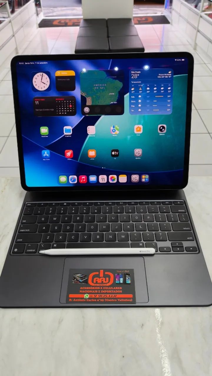  iPad Pro 13 M5 256GB + Teclado + Pencil Pro ATENÇÃO  - Foto 5