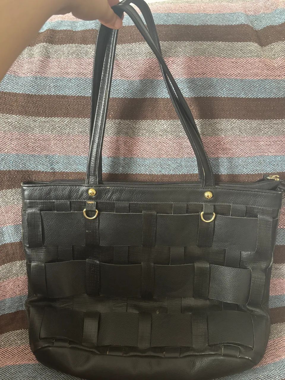 Bolsa da couro fino usada  - Foto 3