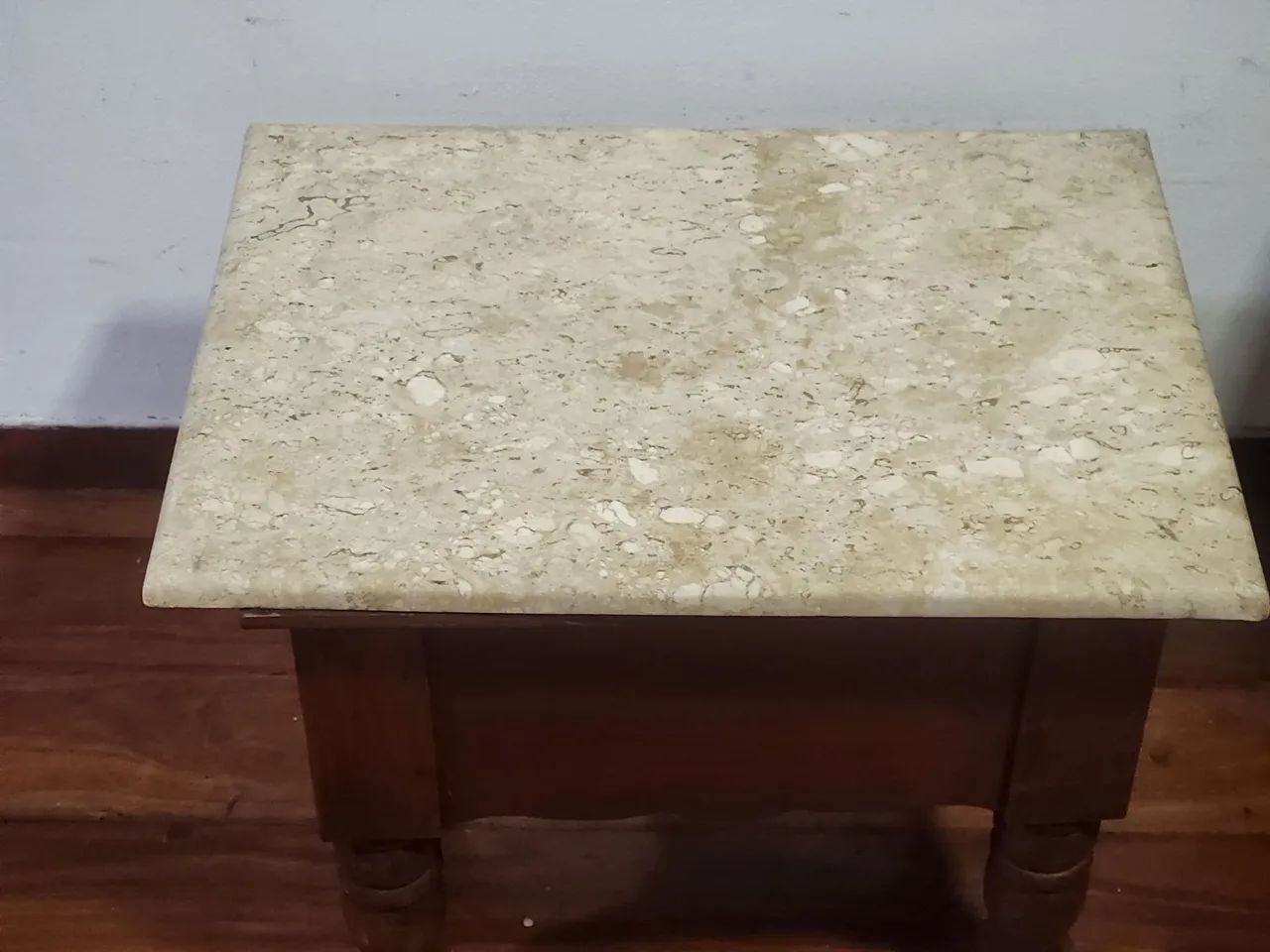 Mesa Madeira Maciça/Rústica com Mármore ( Antiguidade )65570167305859123