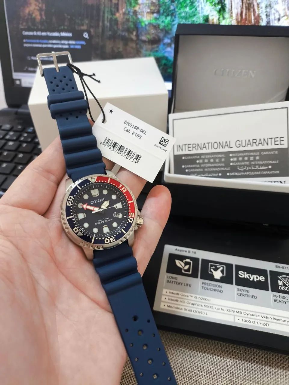 Relógio Citizen Promaster Diver Ecodrive Pepsi! - Acessórios
