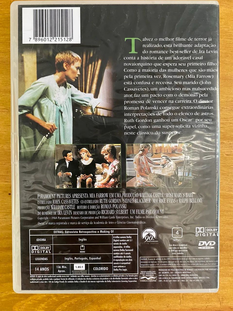 DVD - O bebê de Rosemary - original  - Foto 2