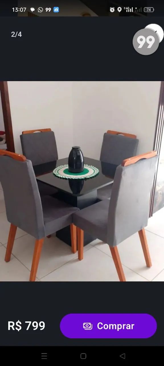 Mesa de jantar 4 lugares - Foto 5