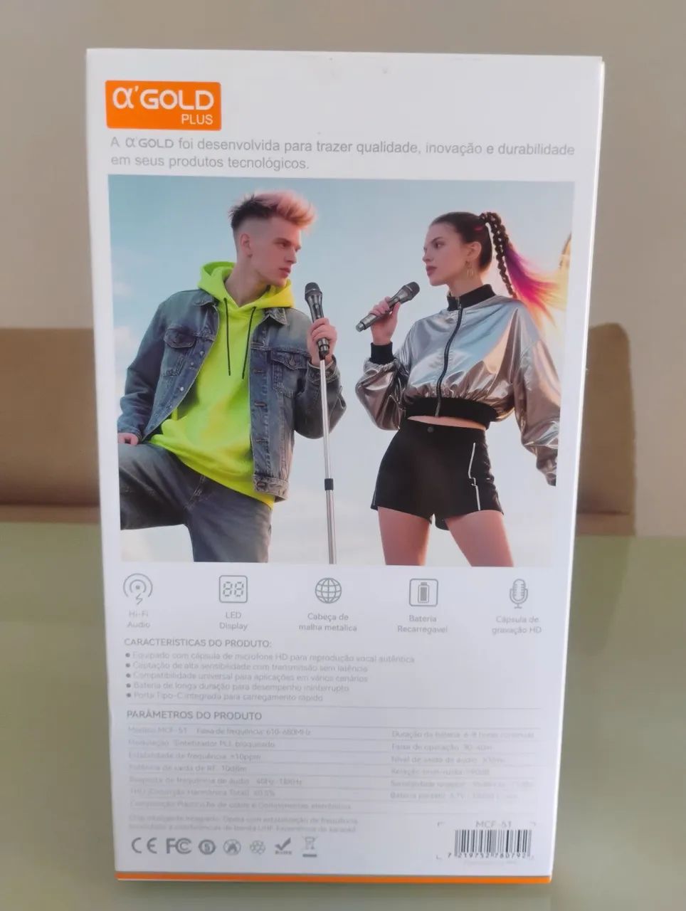 Duplo Microfone sem fio MCF-51 - Foto 4