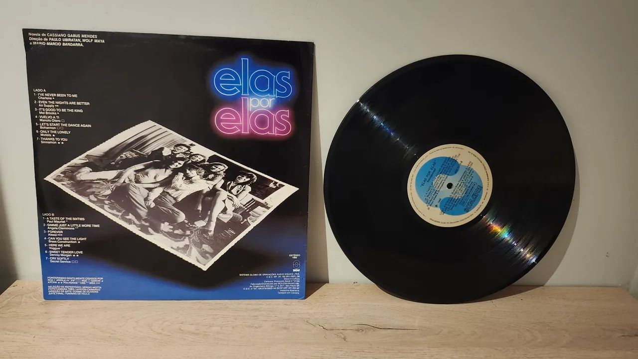 Elas por elas internacional  - Disco de vinil de novela - Rede Globo - 1982 - Foto 2