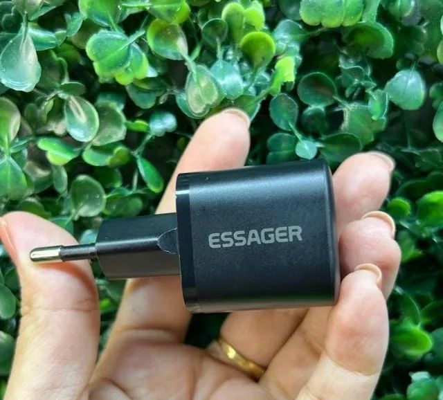 Carregador Essager 20W Tipo-C e USB 3.0 - Carregamento Rápido e Seguro, Entrega Grátis! - Foto 5