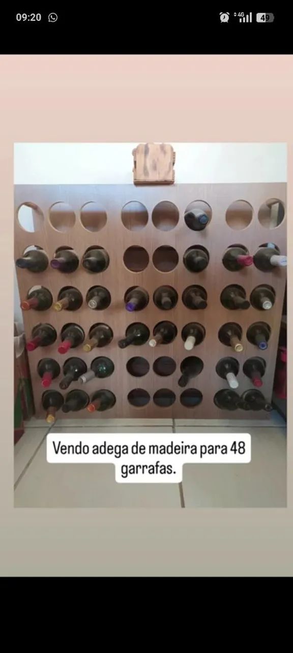 Adega para 48 garrafas