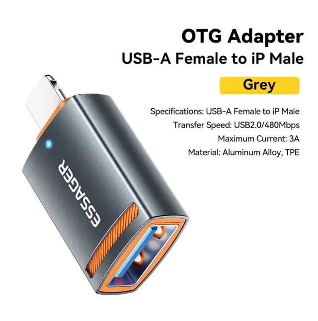 Conector Essager OTG Usb A Iphone lightning