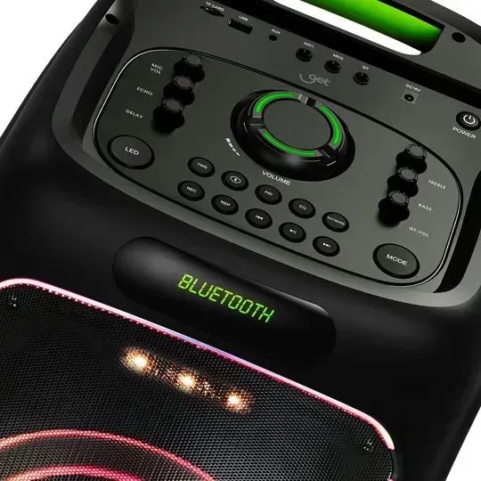 Caixa de Som Bluetooth Amp Get Evoke 2001 2000W RMS Led Rgb - WZetta - Foto 4