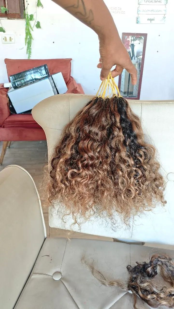 Cabelo brasileiro cacheado natural  - Foto 3