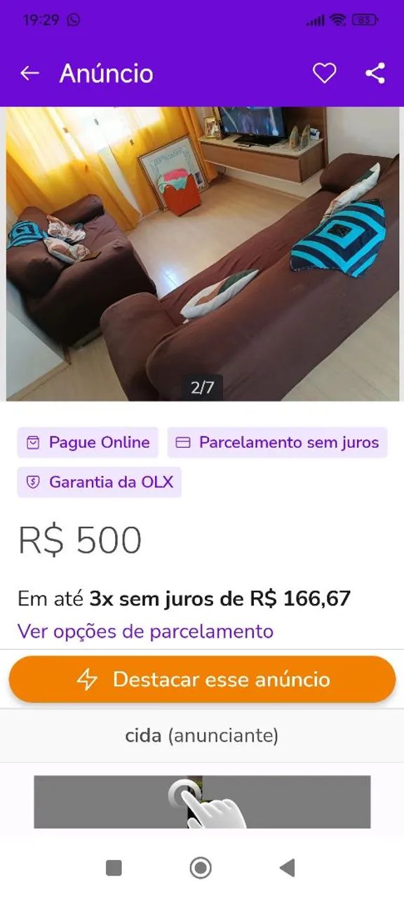 Vende-se um jogo de sofá 