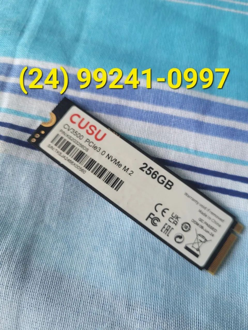 Nvme 256 GBs 100% Saudável - Foto 4