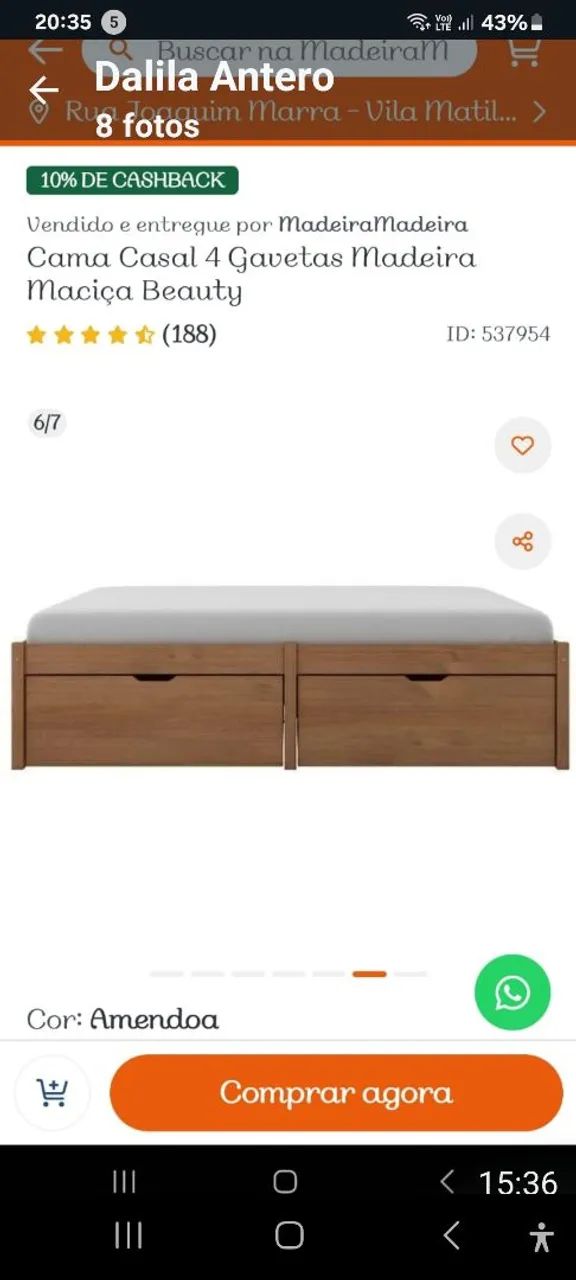 Cama 4 gavetas  em ótimo estado - Foto 3