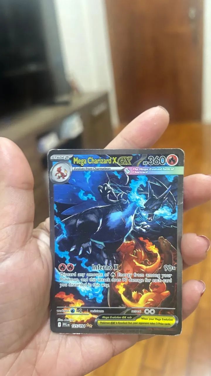 Mega charizard  EX carta Pokémon  - Foto 4