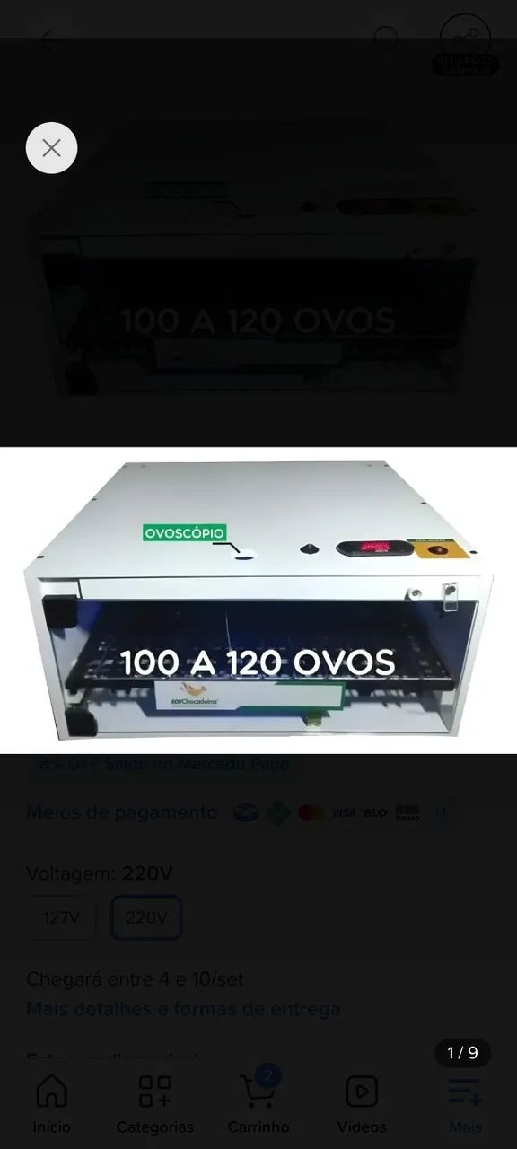 Chocadeira automática 