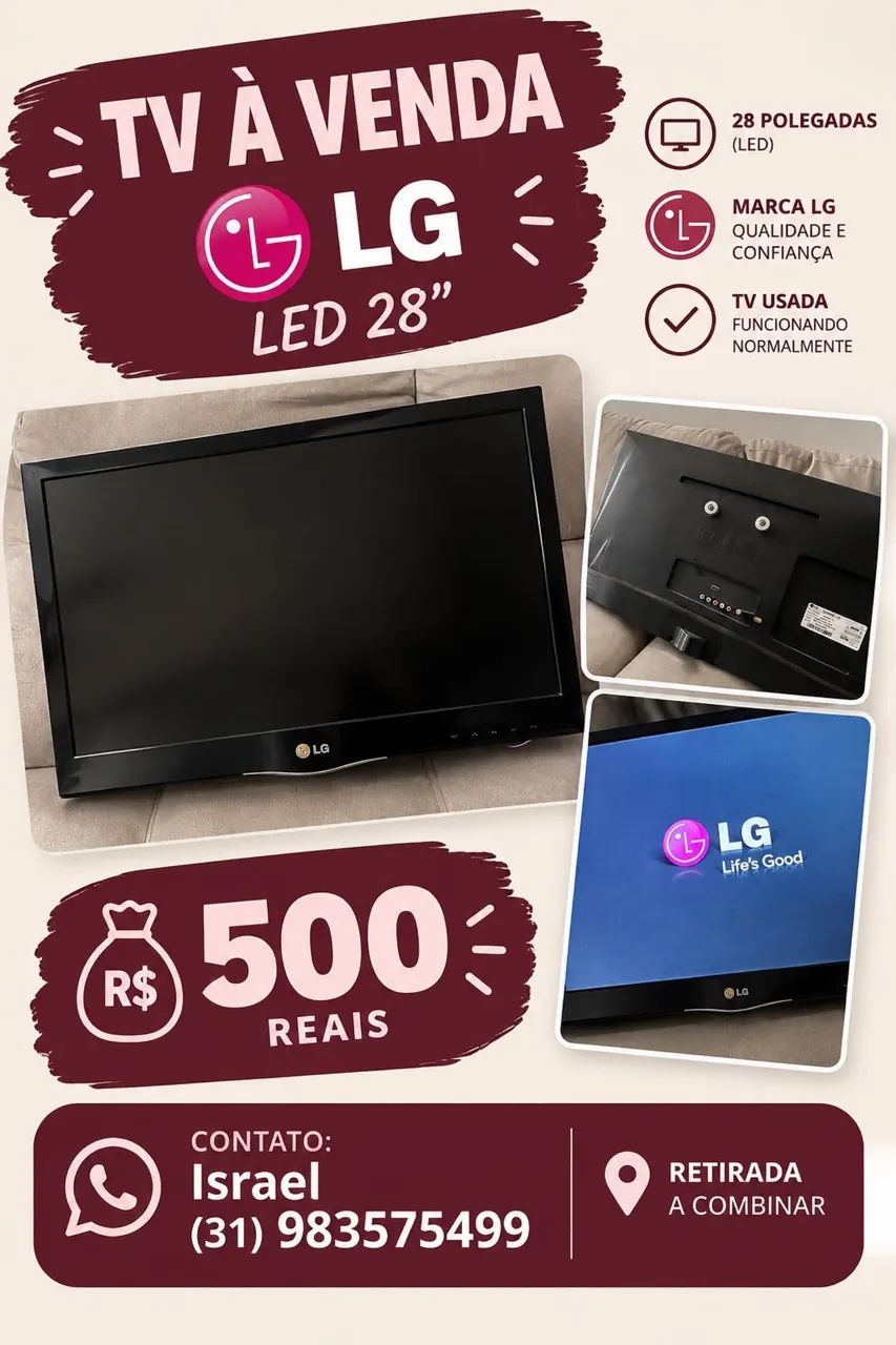 Tv LG led 28 polegadas 