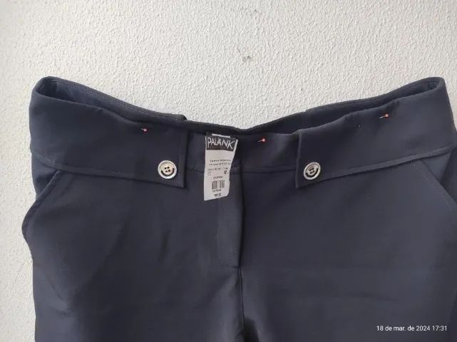 calça comprida plus size preta tamanho 52 - Foto 2