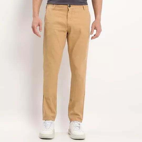 Calça Sarja  Forum Vitor - Bege - Masculina - N°44     