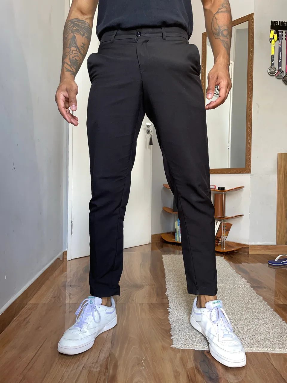 Calça alfaiataria preta 40 - Foto 5