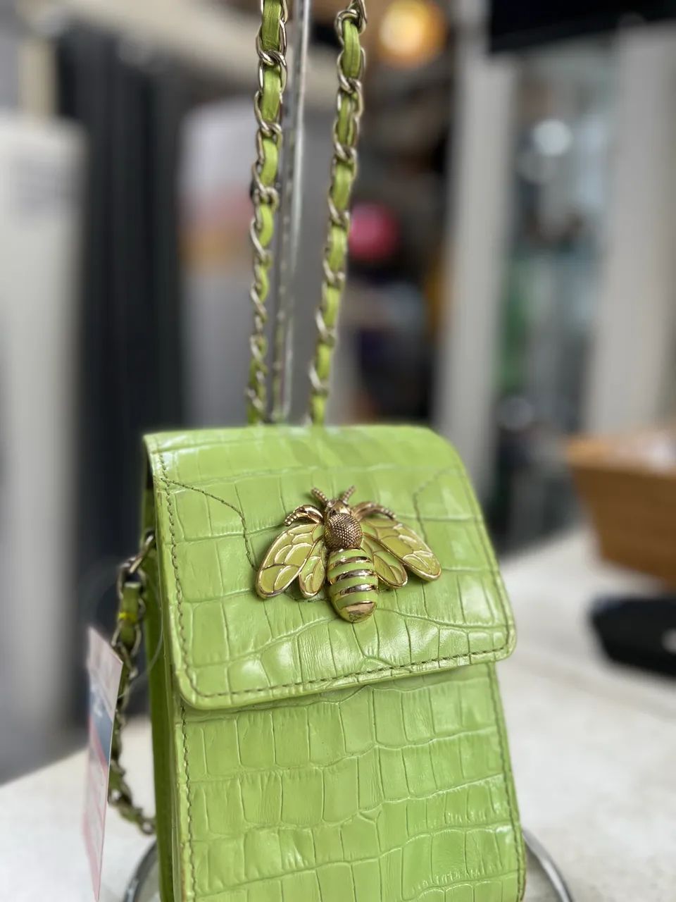 Bolsa Tiracolo Porta Celular Believe Full Color Verde - Foto 2