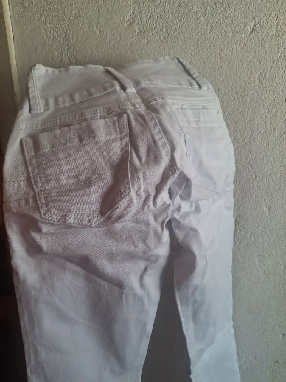 Calças brancas jeans 36 - Foto 3